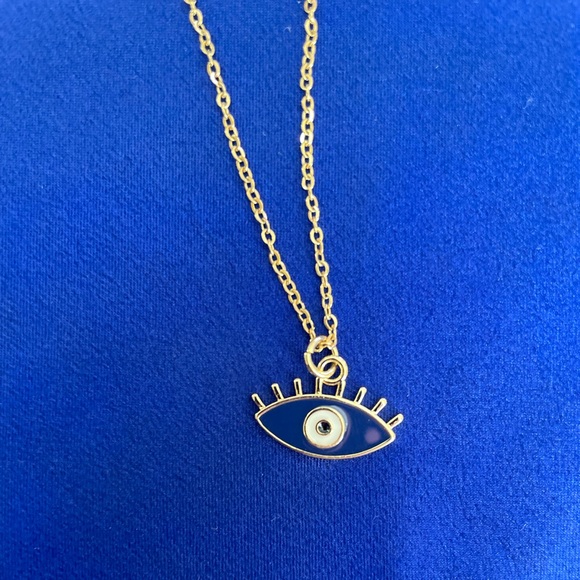*New* 18K Gold Plated Cubic Zirconia Evil Eye Pendant Necklace 🧿 - Picture 11 of 12